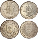 Slovakia 10 & 20 Korun 1941 - 1944
Silver; Various Motives;