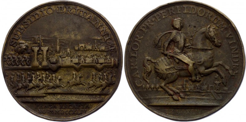 Bohemia Medal "On the reconquest of Prague of Prussia by Field Marshal Alexander...