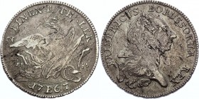 German States Brandenburg-Prussia 1/2 Thaler 1767 B
KM# 28.5b; Silver; Friedrich II; Mint Breslau; VF