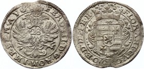 German States Jever 28 Kreuzer (2/3 Thaler) 1637 - 1649 (ND)
KM# 35; Silver; Anton Günther; AU/UNC; Hard to Find in Such a High Grade!