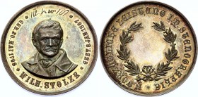 Germany Silver Medal "Heinrich August Wilhelm Stolze (1798-1867)" (ND) For his Achievements for the German Stenography
Silver 31.37g.; Proof