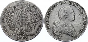 German States Saxony - Albertine 1 Thaler 1768 EDC
KM# 990; Buck 128 c; Schnee 1072; Davenport 2683; Friedrich August III (1763 - 1806); Silver; XF