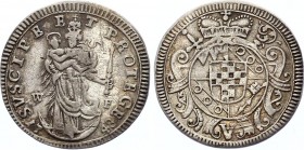 German States Würzburg 5 Kreuzer 1742 WF
KM# 322; Silver; Anselm Franz von Ingelheim