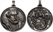 Germany Silver Medal "Würzburg Bistum - Julius Echter (1573-1617)" 1575 
Helm. 124; Silver 28.44g.; VF