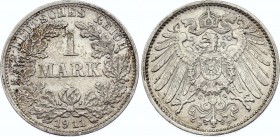 Germany - Empire 1 Mark 1911 F
KM# 14; Silver; Wilhelm II