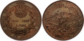 Germany - Empire Frankfurt am Main Medal "Deutscher Phoenix" 1895 Zur Feier des 50 Jährigen Bestehens 1845-1895
JuF.1619h; Copper 35.22g.; AUNC