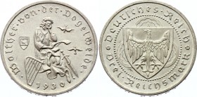 Germany - Weimar Republic 3 Reichsmark 1930 A
KM# 69; Silver; Vogelweide; Mint Berlin; UNC with hairlines
