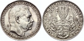 Germany - Weimar Republic Bavaria Silver Medal "Hindenburg 80 Geburtstag" 1927 D Karl Goetz
80th Anniversary - Birth of Paul von Hindenburg; Bavaria;...
