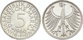 Germany FRG 5 Mark 1966 F
KM# 112; Silver; UNC with Full Mint Luster!