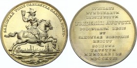 German States Medal "Der Grosse Berliner Schautaler" 1678 (1990)
Silver (.500) 11.12g 30mm; Proof; Obverse legend : LUCIDA AQUILAE // AQ 1678. Revers...