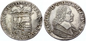 Belgium Liege 1 Patagon 1671 
KM# 80; Silver; Maximilian Henry of Bavaria; Unmounted