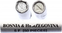 Bosnia and Herzegovina 50 x 5 Feninga 2013 Mint Roll
KM# 121