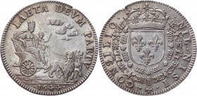 France Jeton 1644 Louis XIV
France Louis XIV 1643 - 1715; Billon 5,53g.; VF-XF