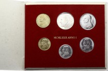 Vatican / Papal States Full Set of 6 Voins 1979 
MS# 84; WIith Silver; In Original Booklet; Paul II