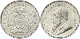 South Africa 2-1/2 Shillings 1897 
KM# 7; Silver; XF+