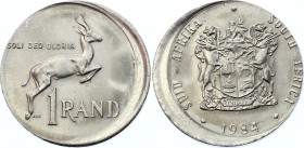 South Africa 1 Rand 1984 Error - Strike out of Flan
KM# 141; The end of Pieter Willem Botha's presidency; UNC