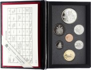 Canada Annual Proof Set of 7 Coins 1990 
With Original Box; Proof