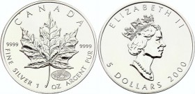 Canada 5 Dollars 2000
KM# 363; Silver; Millennium; UNC