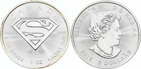 Canada 5 Dollars 2016 
Superman; Royal Canadian Mint; Silver; UNC