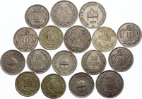 Austria-Hungary Lot of 19 Coins 1898 - 1916
Various Dates & Denominations