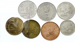 Germany Lot of 7 Euro Coins Patterns 
Various Motives & Denominations