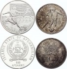 Portugal & Afghanistan Lot of 2 Silver Coins: 100 Escudos - 500 Afghanis 1986 -1996 Mundial'86-'98
KM# 637a - 1027; Silver; AUNC - Proof