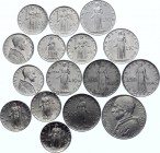 Vatican / Papal States Lot of 16 Coins 1949 - 1958
Various Dates & Denominations; Pius XII; XF-UNC