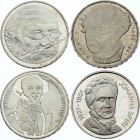 Switzerland Lot of 4 Coins 20 Francs 1993 - 2001
Silver; Various Dates & Motives