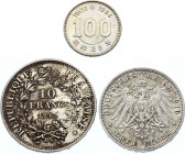 World Lot of 3 Coins 1910 - 1965
Silver; Various Countries, Dates & Denominations
