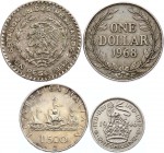 World Lot of 4 Coins 1952 - 1968
Silver; Various Countries, Dates & Denominations