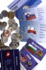 World Lot of 6 Coins Sets 
Various Countries, Dates & Denominations; With Original Packages