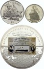 World Lot of 2 Medals & 5 Liberia Dollars (ND) In Memory of RMS Titanic 
UNC-Proof