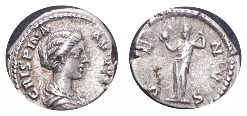 ROMAN EMPIRE. Crispina, 178-191. AG Denarius, 3.37 g. Better than very fine.