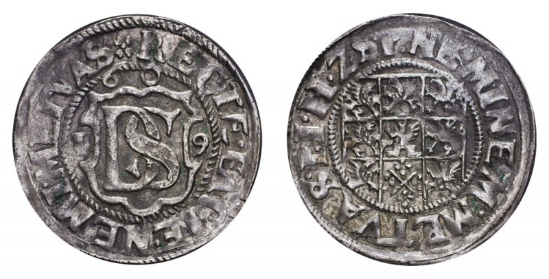 GERMANY: POMERANIA. Philipp III Julius, 1604-25. Double Schilling 1609, 2.6 g. H...