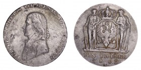 GERMANY: PRUSSIA. Friedrich Wilhelm III, 1797-1840. Taler 1802-A, Berlin. 22.1 g. KM# 368, J# 29, C# 113. Very fine.