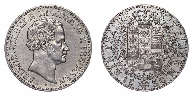 GERMANY: PRUSSIA. Friedrich Wilhelm III, 1797-1840. Taler 1830-A, Berlin. 22.21 ...