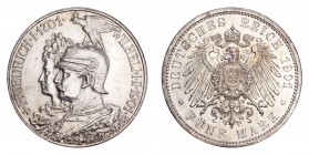 GERMANY: PRUSSIA. Wilhelm II, 1888-1918. 5 Mark 1901-A, Berlin. J.106. Struck to commemorate the 200 years anniversary of the Prussian kingdom. Uncirc...