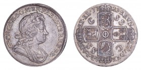 GREAT BRITAIN. George I, 1714-27. Crown 1723-SSC, London. KM545.2, Dav-1346, S-3640. South Sea Company issue, SSC in angles. Good very fine. This lot ...