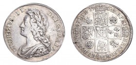 GREAT BRITAIN. George II, 1727-60. Half-Crown 1732, London. S.3692. Nearly very fine.