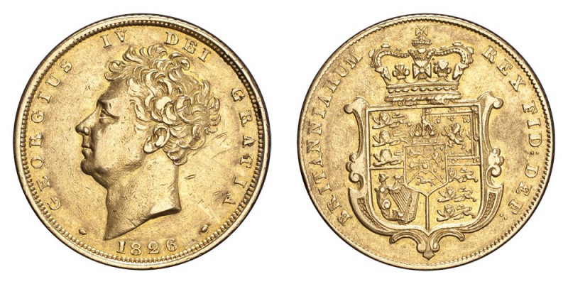 GREAT BRITAIN. George IV, 1820-30. Gold Sovereign 1826, London. 7.99 g. S.3801. ...