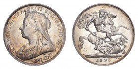 GREAT BRITAIN. Victoria, 1837-1901. Crown 1895, London. 28.28 g. S-3937. Extremely fine.