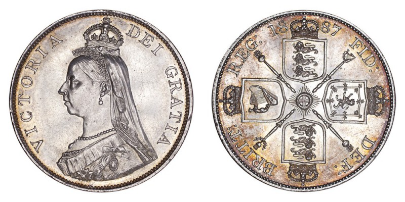 GREAT BRITAIN. Victoria, 1837-1901. Double-florin 1887, London. 22.6 g. S-3923. ...