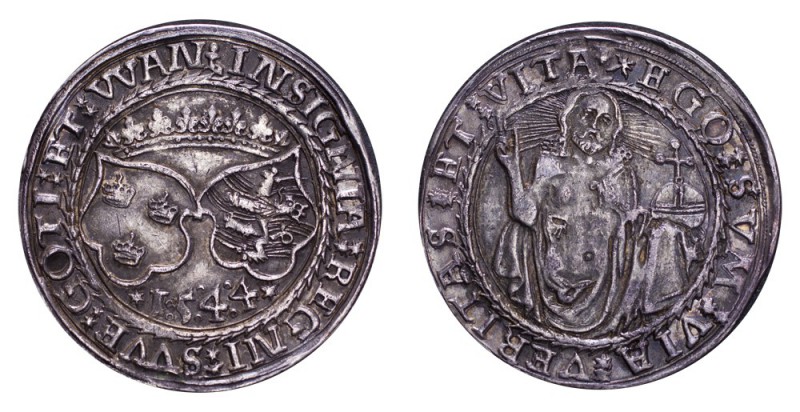 SWEDEN. Gustav Vasa, 1523-60. Half Daler 1544, Stockholm. 14.55 g. Mintage 9,814...