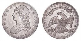 UNITED STATES. Capped Bust Half Dollars, 1807-36. 50 Cents 1836, 13.48 g. Mintage 6,545,000. KM# 37. Very fine.