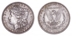 UNITED STATES. Morgan Dollar, 1878-1921. Dollar 1880, Philadelphia. 26.73 g. Mintage 12,601,335. KM# 110. Mint state.