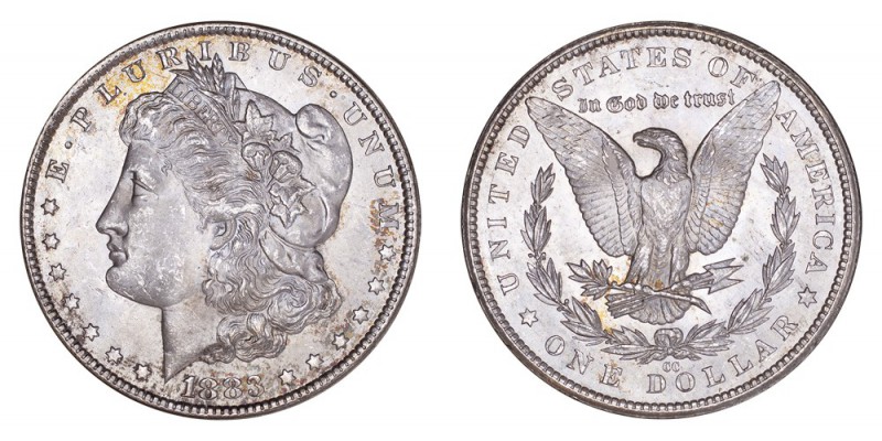 UNITED STATES. Morgan Dollar, 1878-1921. Dollar 1883-CC, Carson City. 26.73 g. M...