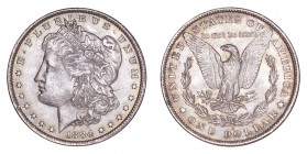 UNITED STATES. Morgan Dollar, 1878-1921. Dollar 1884-O, New Orleans. 26.73 g. Mintage 9,730,000. KM# 110. Mint state.