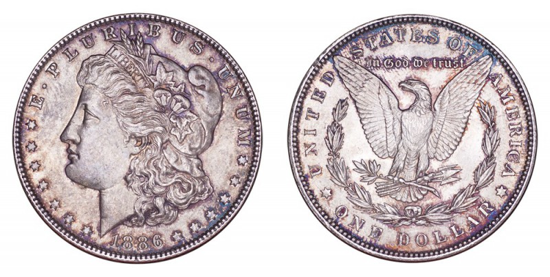 UNITED STATES. Morgan Dollar, 1878-1921. Dollar 1886, Philadelphia. 26.73 g. Min...