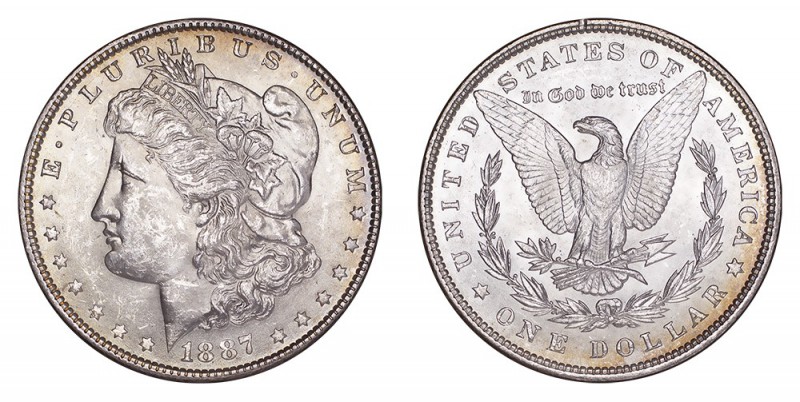 UNITED STATES. Morgan Dollar, 1878-1921. Dollar 1887, Philadelphia. 26.7 g. Mint...