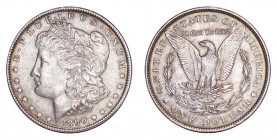UNITED STATES. Morgan Dollar, 1878-1921. Dollar 1890, Philadelphia. 26.73 g. Mintage 16,802,590. KM# 110. Near Mint state.